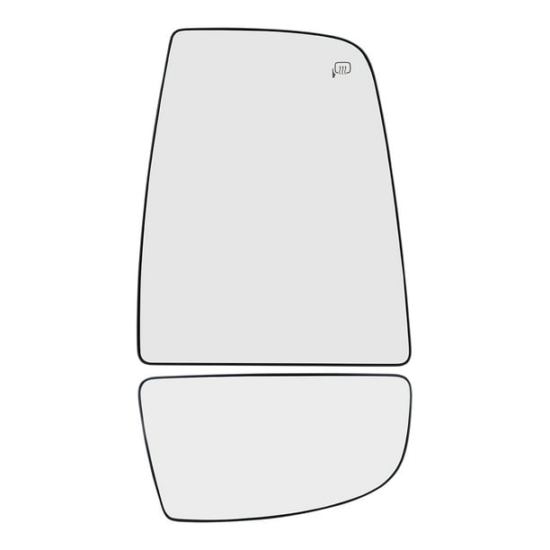 Passenger Side Upper Tow Mirror Glass & Base with Heat for 2015-2020 Tranist